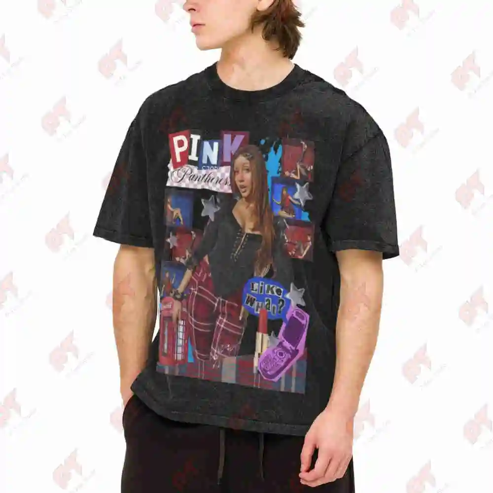 Pinkpantheress Fancy That 2026 Vintage Washed Tee Pure Cotton T-Shirt
