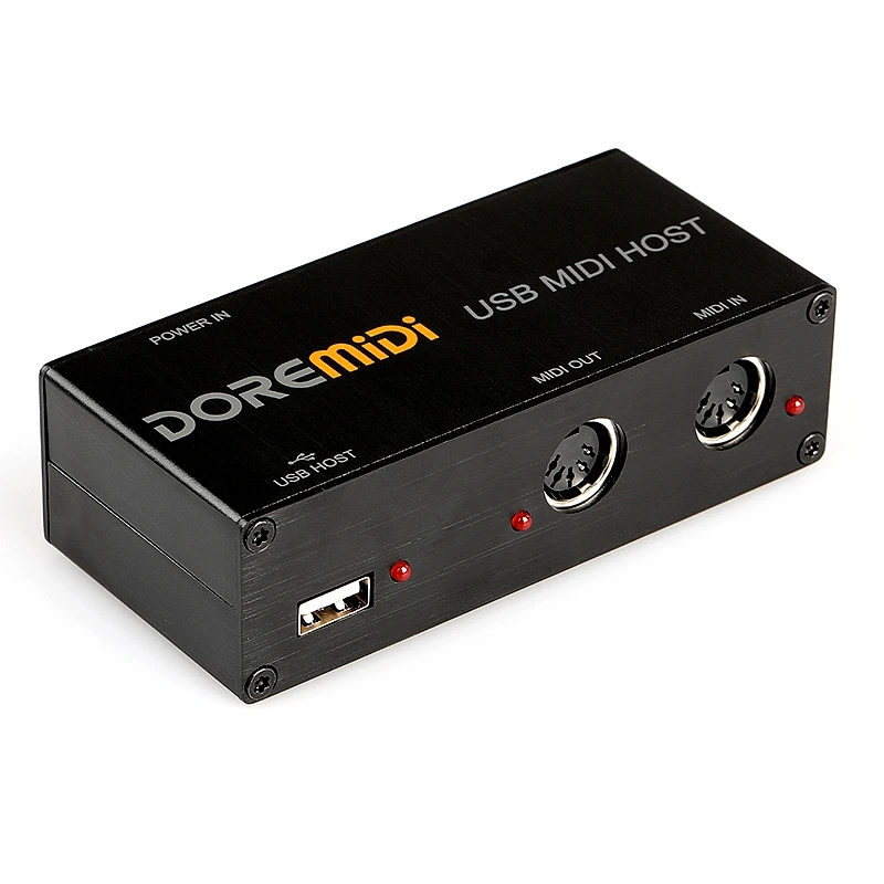 USB MIDI Kotak Host MIDI Konverter Host Mengkonversi Antarmuka Perangkat MIDI dari Alat Musik Menjadi 5-pinMIDIInterface Umum