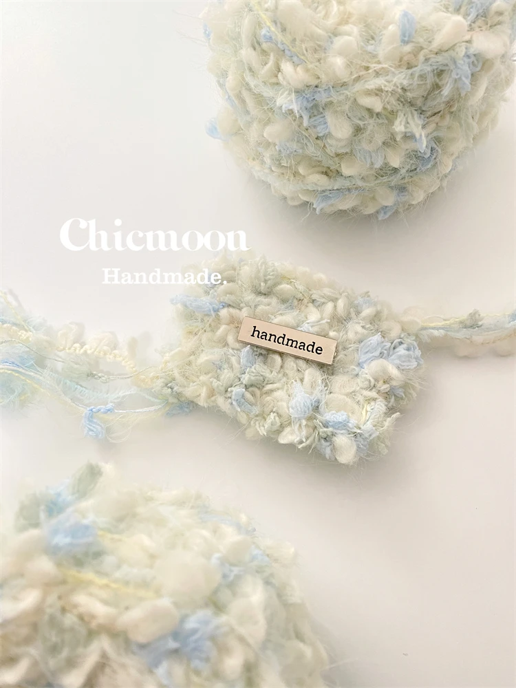

[Chicmoon] Mint Creamy Candy | DIY's Characteristic Hand-mixed Wool Ball, Crochet Woven Bag Card Cover