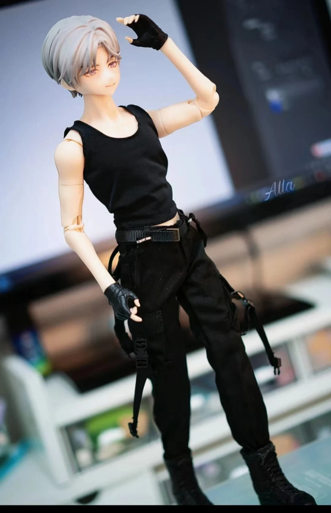 ตุ๊กตาตุ๊กตาขยับแขนขาได้สำหรับเด็กผู้หญิง1/8 BJD 24cm, ตุ๊กตาอะนิเมะญี่ปุ่นแบบ DIY