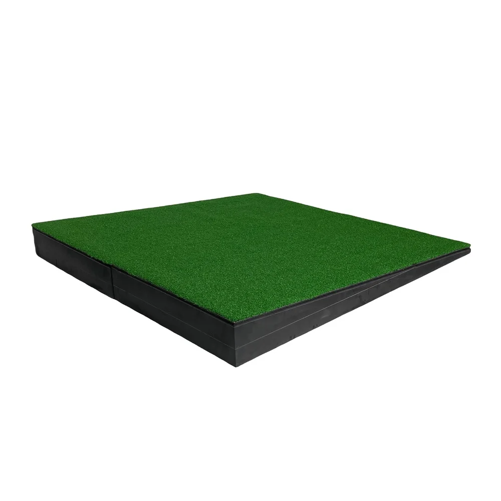 2026 100*100CM Golf Hitting Mat Folding Slope Hitting Mat Training Aids for Backyard Driving Chipping Indoor Outdoor Trainingpro