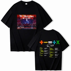 Ed Sheeran Tour 2024 Commemorative T-shirt O-Neck Short Sleeve Shirts Fans Gift