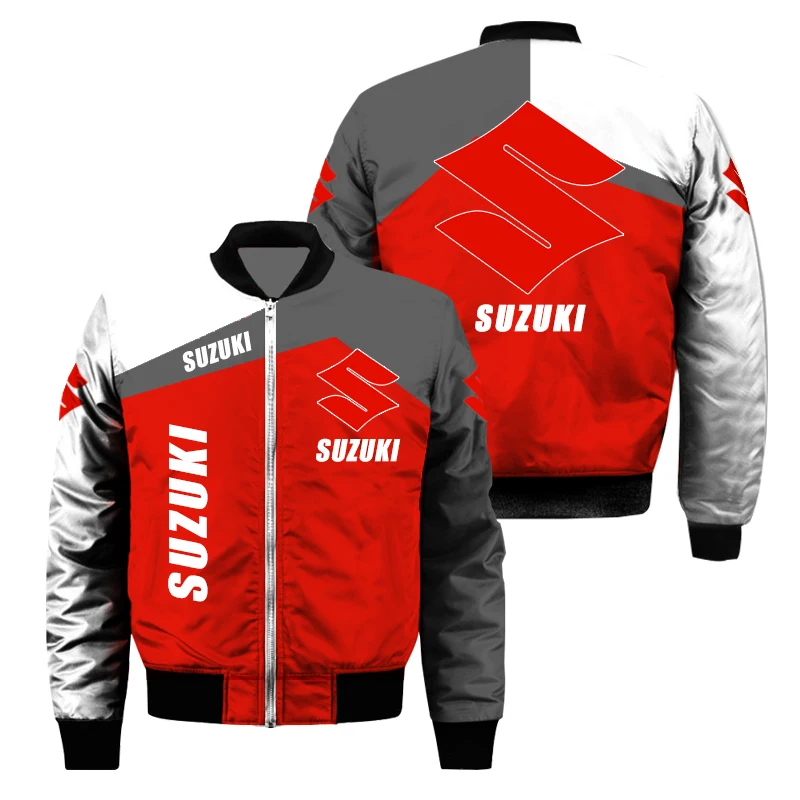 

Suzuki Team Uniform, Men's Thickened Jacket, Motorcycle Jacket, Motorcycle Race Clothing, Suzuka Endurance Race GSX Cycling Suit