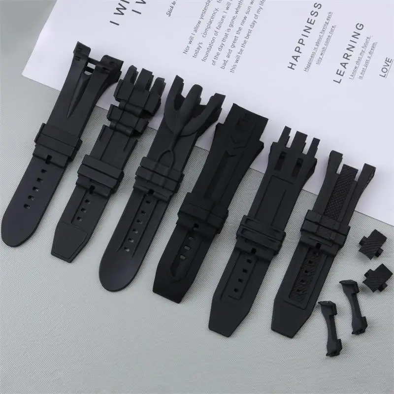 TINTAG 26mm 28mm Multiple Black Rubber Watch Band For INVICTA Strap Pro Diver 6977-6978-6981 Subaqua Noma Reserve Subaqua Series