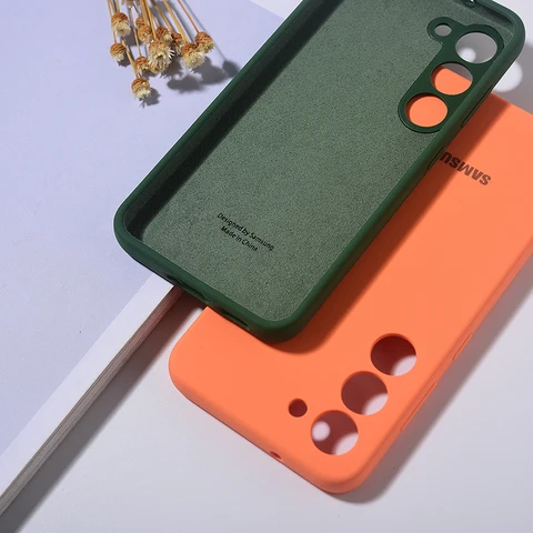 S24 Ultra S23 S22 Plus Чехол Мягкий на ощупь жидкий силиконовый чехол для телефона Полный защитный чехол Противоударный корпус для Galaxy S24+ S23Plus S22