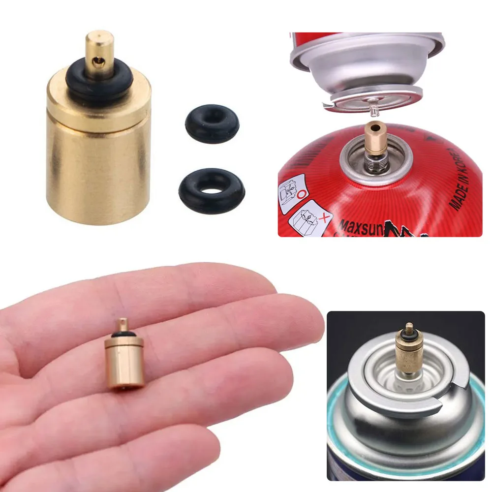

Outdoor Picnic Gas Refill Adapter Butane Canister Camping Stove Gas Cylinder Tank Refill Adapter Practical Stove Accessory