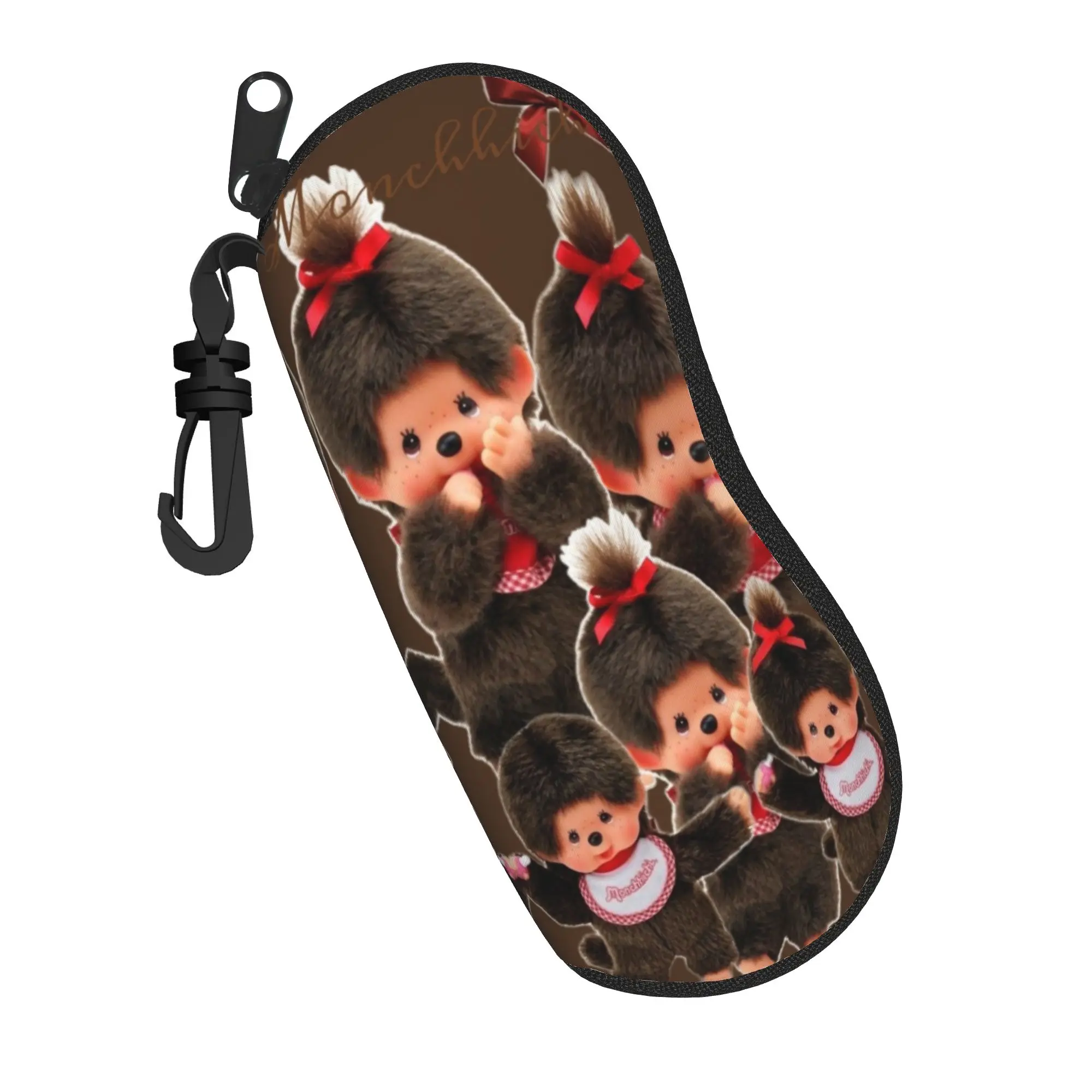 Monchhichis Merch Glasses Case for Women Men Student Box  Eyewear Storage Box Protector Sunglasses Box