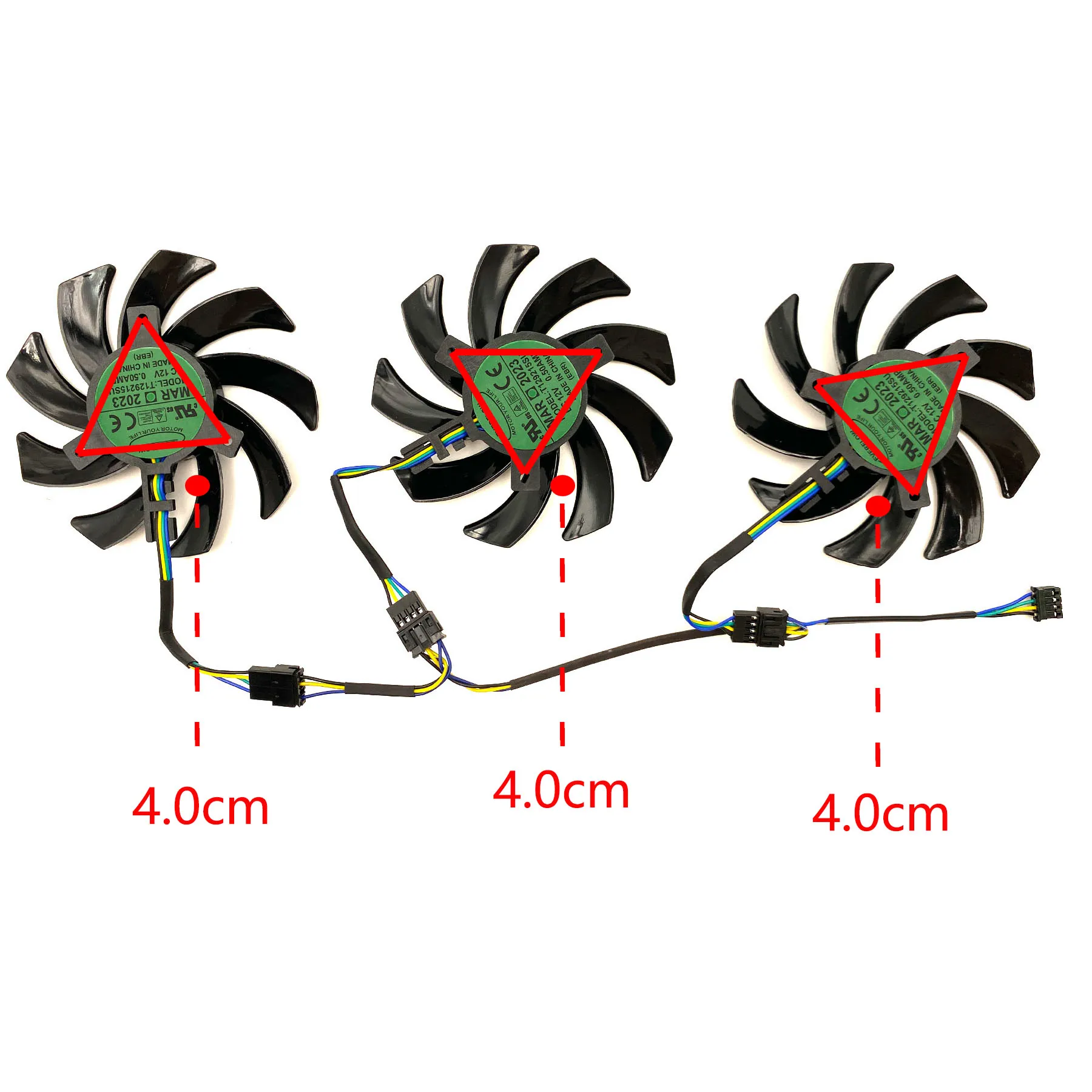 Новый сменный вентилятор для видеокарты XFX Radeon RX6700XT Speedster SWFT 309 Core