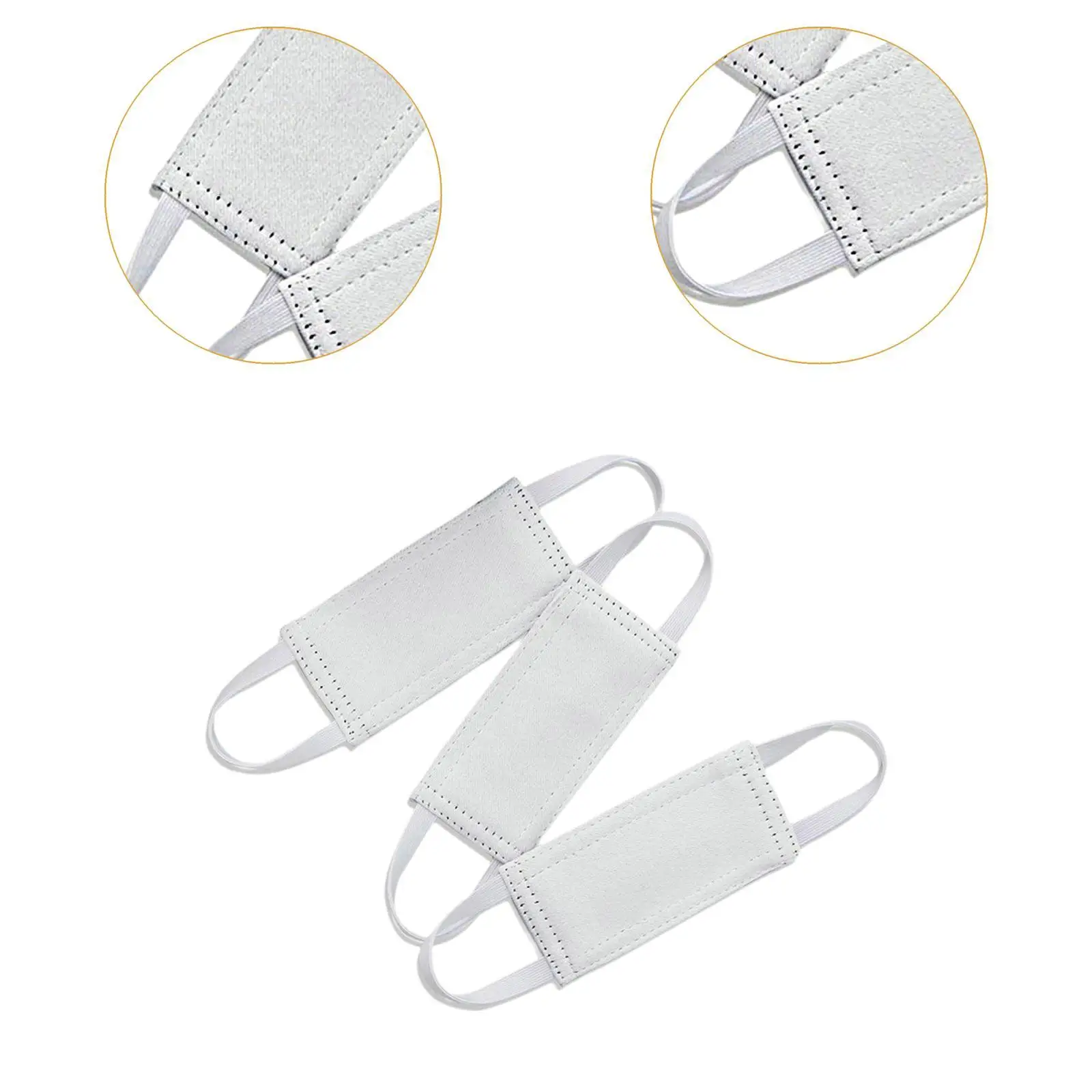 3 Units Door Closer Padding Oxford Cloth Accessory for Library with Adjustable Straps 10cmx5cm