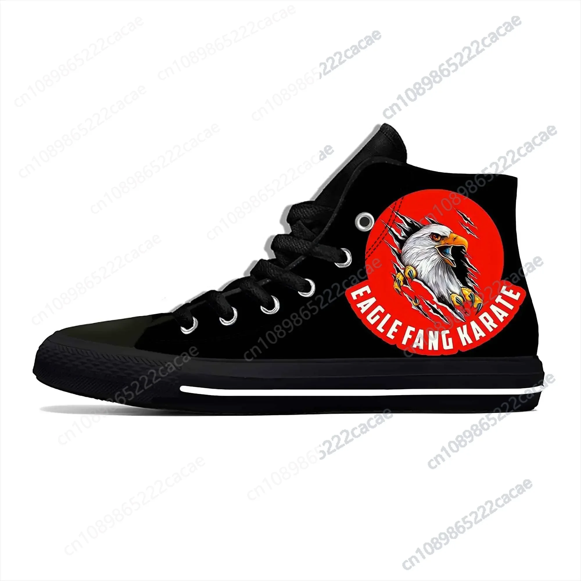 

Kai Karate Anime Cartoon Fang Fashion Cobra Eagle Casual Cloth Shoes High Top Comfortable Breathable 3D Print Men Women Sneakers