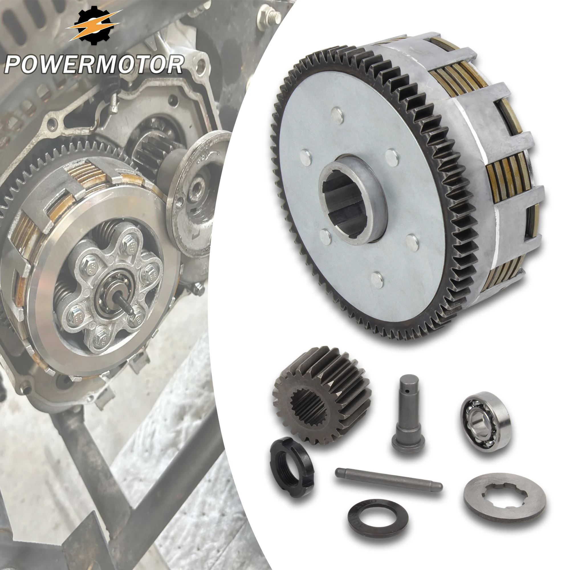 

DirtBike Motorcycle Clutch Assembly with 6 Plates for GY6 200cc-250cc Coolster TaoTao Motocross ATV Quad Engine Modified Parts