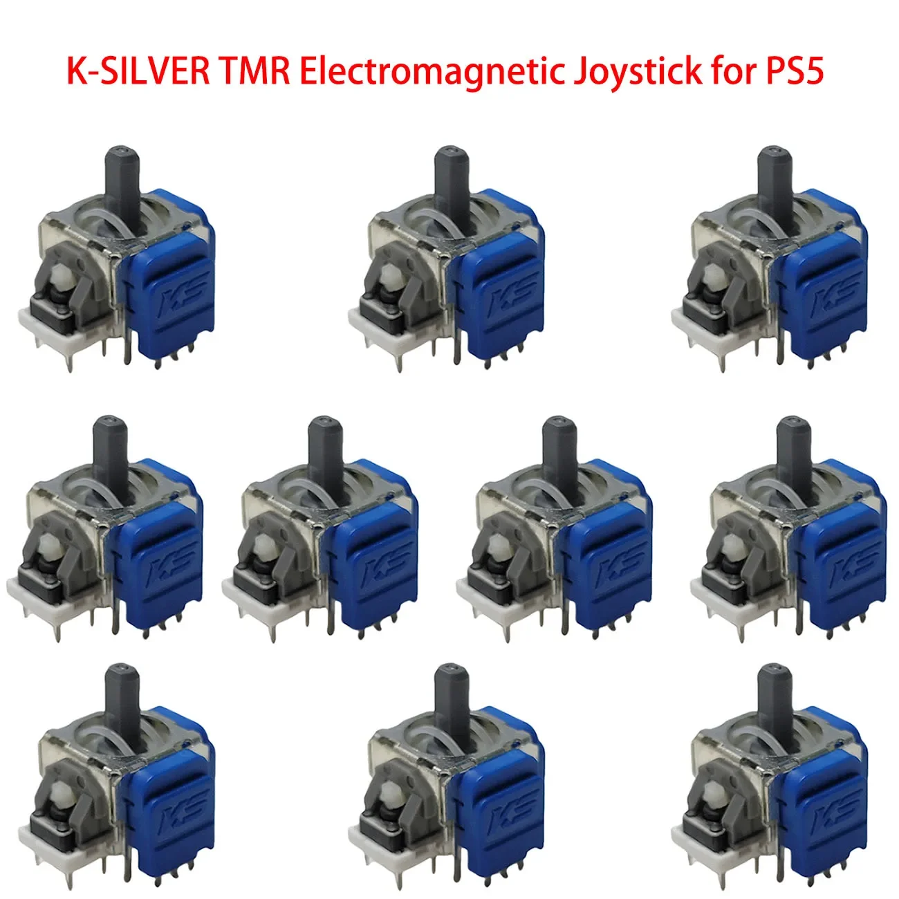 

2-10pcs K-SILVER TMR Tunnel Magnetic Resistance Joystick Electromagnetic Joysticks Ideal For PS5 Controller Upgrades