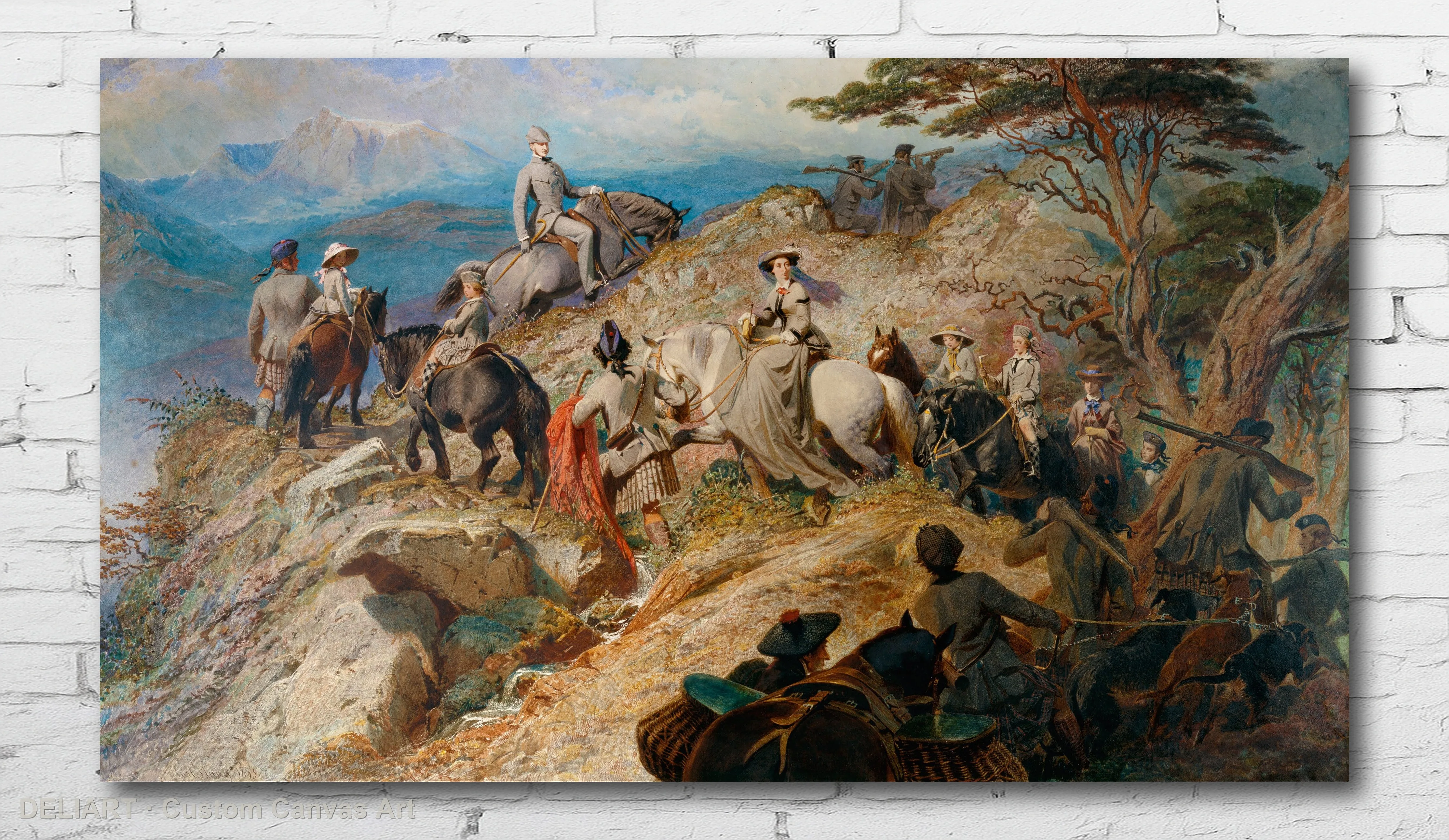 Orientalist Watercolor Scene by Carl Haag - Vintage Travel Art Canvas Wall Art Poster Print Vintage Home Decor Unframed