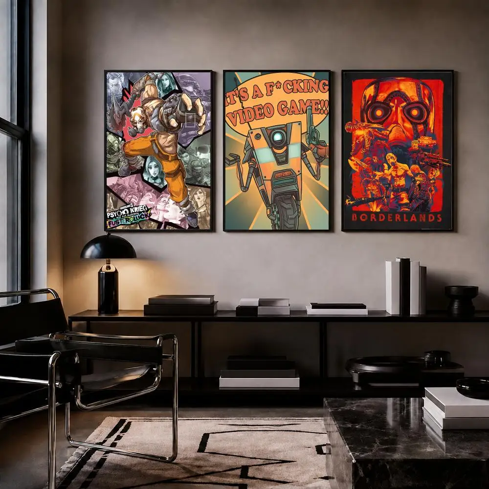 Game B-Borderlands Poster Trendy HD PP Paper Waterproof Wall Art Print for Bedroom Living Room Decor