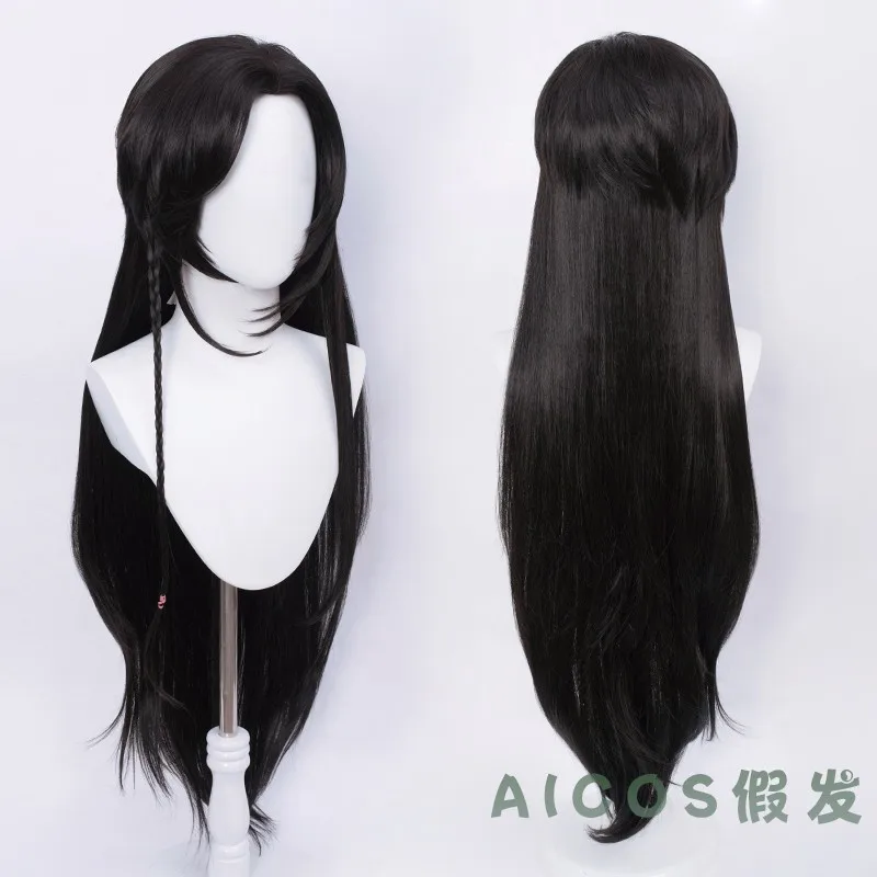 Hua Cheng San Lang Wig Heaven Officials Blessing Cosplay Tian Guan Ci Fu Cosplay Black Wig Cosplay Heat Resistant Synthetic Wig