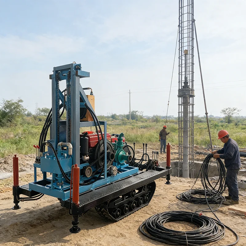 

Portable Water Well Drilling Rig 100m 150m Deep Borehole Drilling Machine for Well Drilling Irrigation Construction Projects
