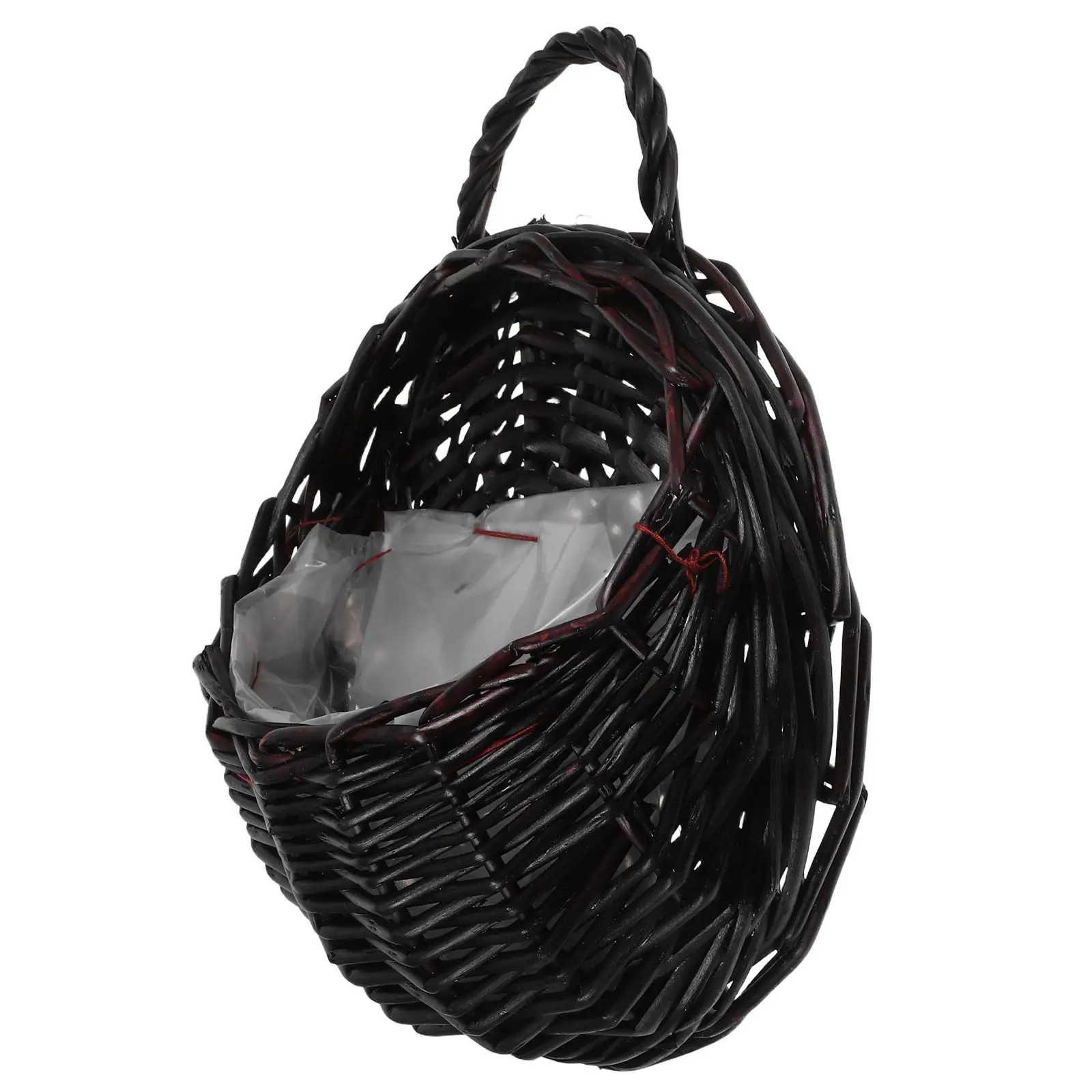 

Hanging Storage Basket Flower Wall Woven Weave Baskets Planters for Indoor Plants Decorative Flowerpots