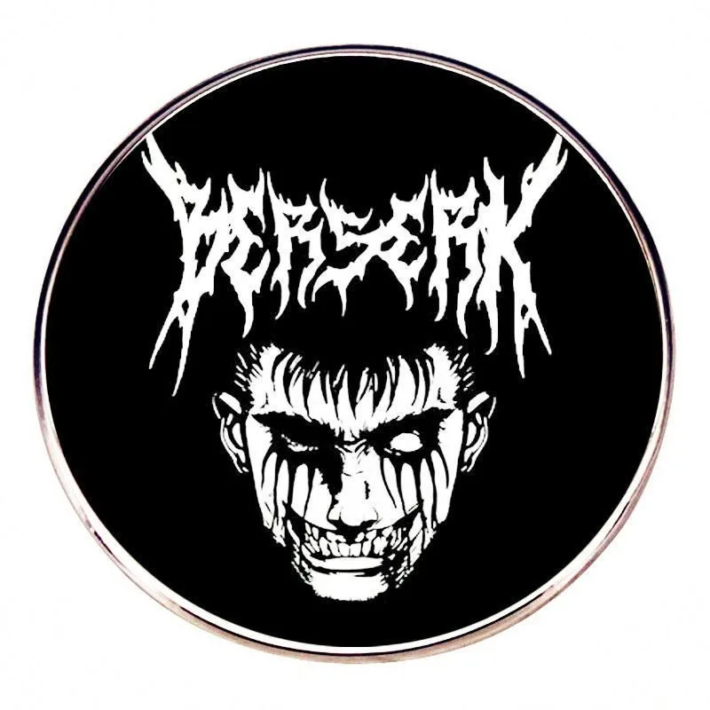 Berserk guts broche infantil crachá anime personagem menino roupas decoração pino liga de metal acessório presentes de aniversário