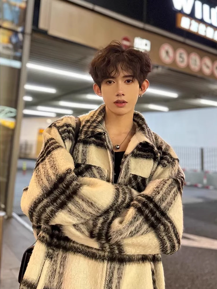 

Мужская куртка High-Defn в корейском стиле, утепленная хлопковой подкладкой, для весны, осени и зимы, модная и теплая.