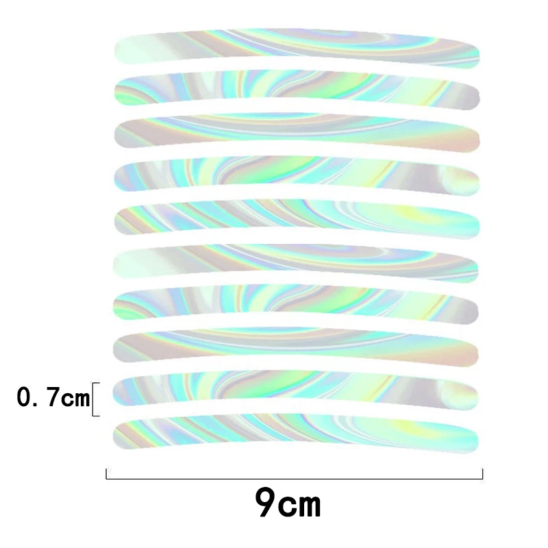 ملصق عاكس لحافة إطار دراجة نارية ، شريط تحذير للسلامة الليلية ، عاكس محور عجلة السيارات للدراجة ، عالمي ، 40 * *