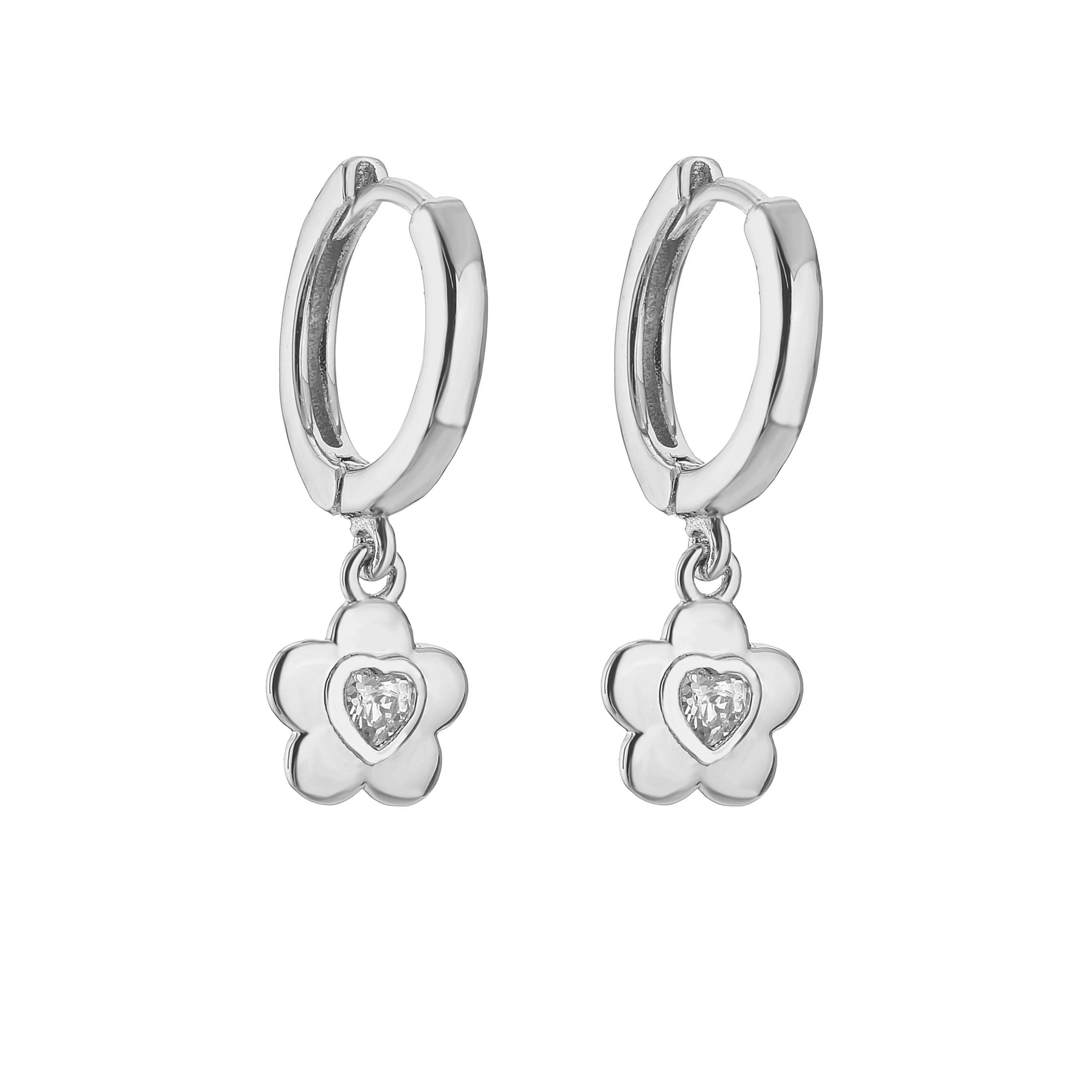 HECHENG, Sweet Earrings Jewelry for Women, Fashion Casual Flower Heart  Circle Geometry Piercing Earrings Wholesale