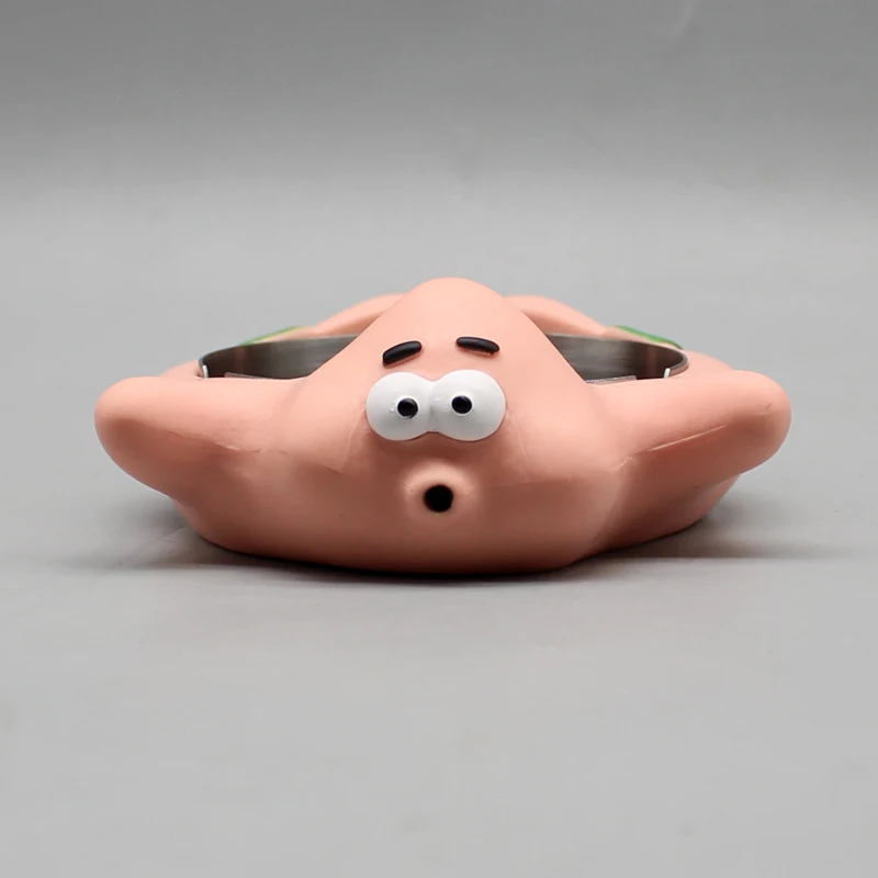 Spongebob Cartoon Anime Patrick Star Action Figure Ashtray Hand-Made Chassis Office Desktop Ornaments Around Creative Gifts