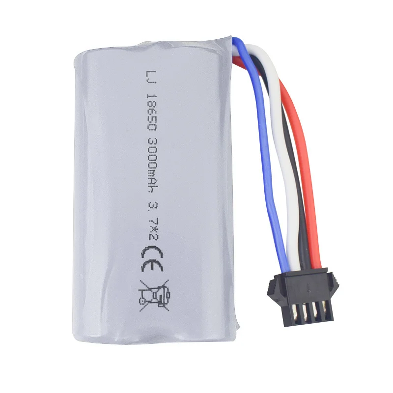 SM-4P 2S 3000mah 7.4v يبو بطارية ل UDI902 UDI007 UDI002 UDI001 HuanQi 961/962 fj806 RC قوارب قطع الغيار 25c 18650 بطارية