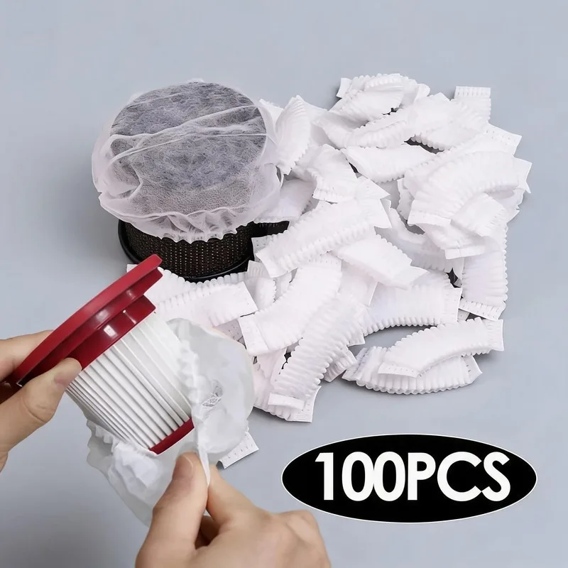 

Vacuum Cleaner Filter Mesh Protective Cover Nonwoven Fabric for 100pcs Vacuum Cleaner Non-woven Fabric Filter Mesh Spare
