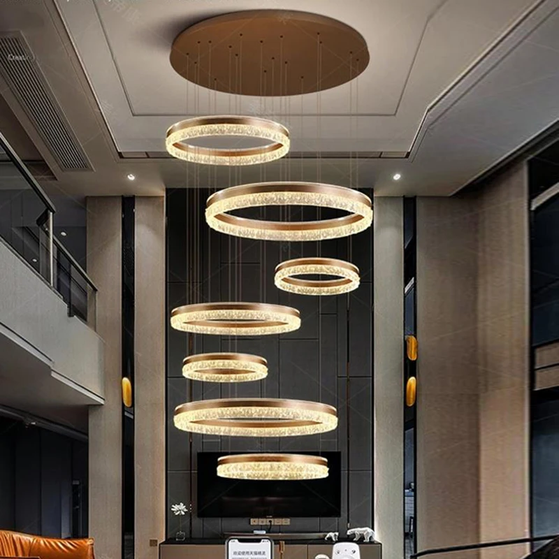 

Modern home decor led lights pendant light lamps forstaircase Chandeliers for living room hanging light indoor lighting