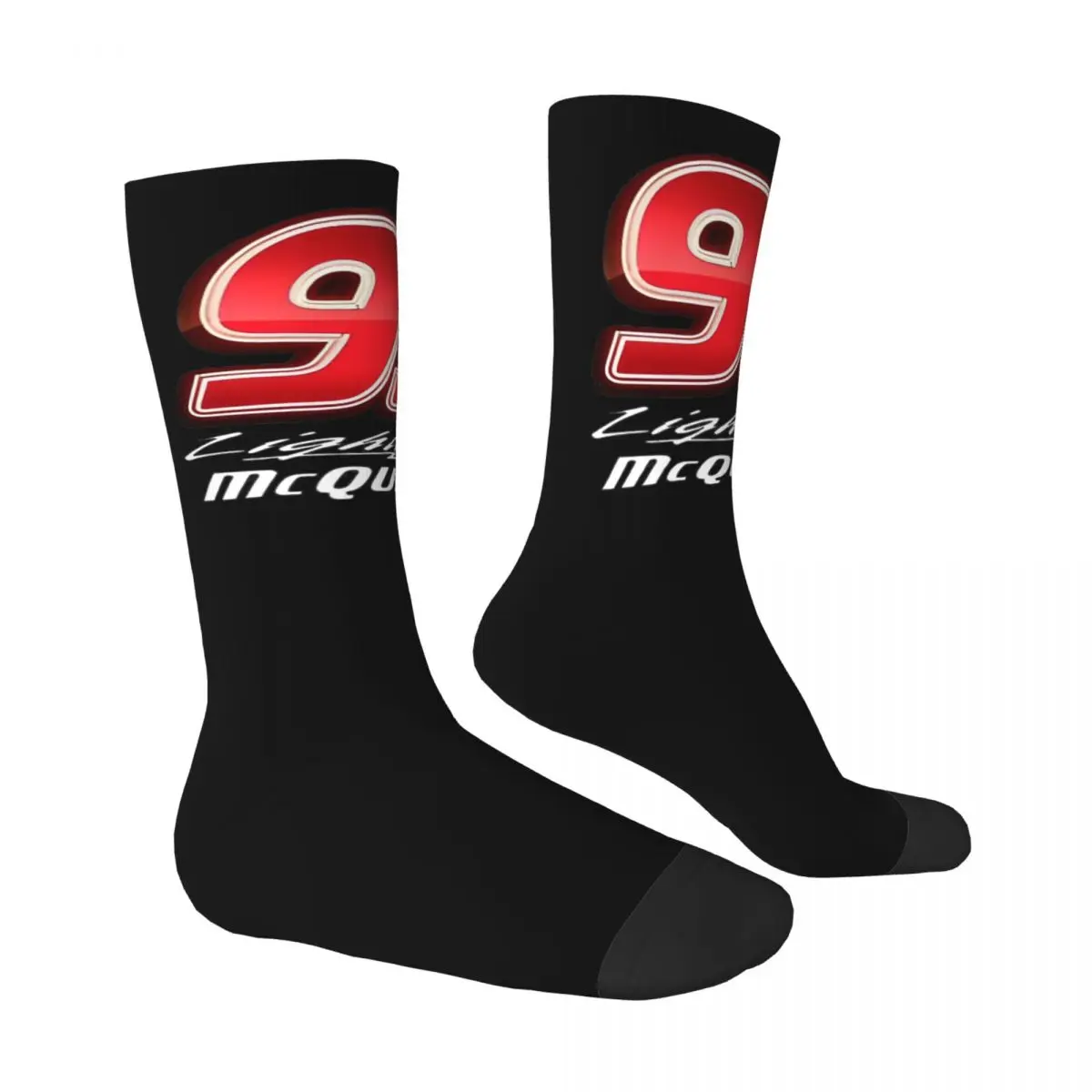 Cars Lightning Mcqueen 95 Socks Vintage Stockings Couple Warm Soft Outdoor Socks Winter Graphic Anti Bacterial Socks