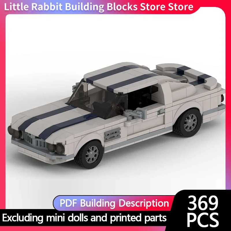Speed Racing Car Model MOC Building Bricks GT American Muscle Car Modular Technology Children Holiday Gifts Assemble Toys Suit