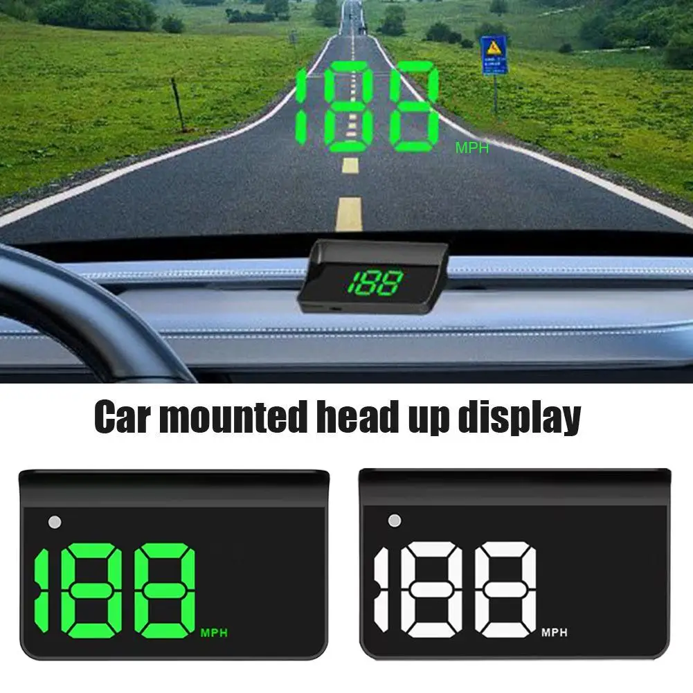 Velocímetro Digital para coche, pantalla frontal, pantalla en tiempo Real, GPS, proyector de parabrisas de velocidad Universal, accesorios para coche