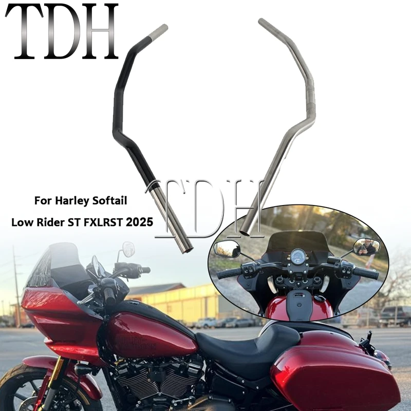 

1'' HandleBar For Harley Softail Low Rider ST FXLRST LowRider S FXLRS FXBR FXBB FLHC FLFB FLSTFI 2025 Motorcycle Handle Bar 25mm