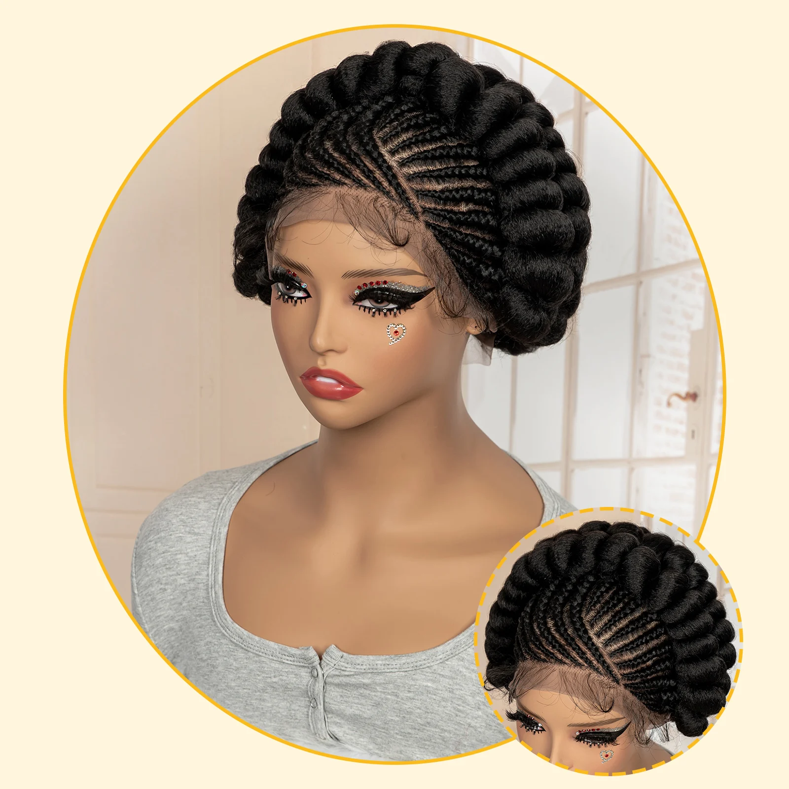 Thumbnail 2 - #88 Lace Braided Wigs List of Top Picks
