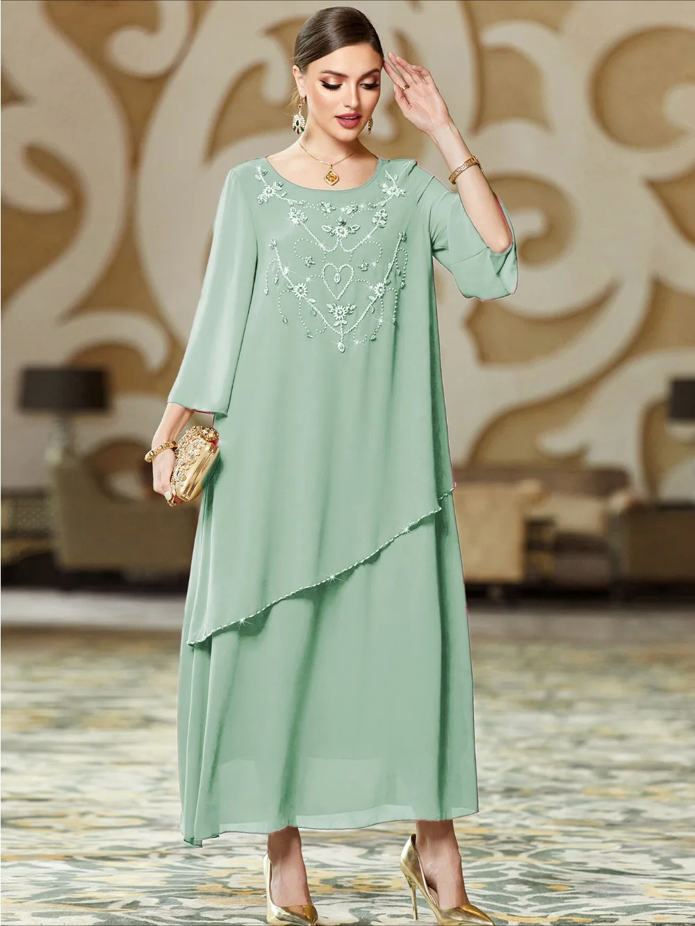 Abayas eid muçulmano feminino marroquino kaftan festa vestidos longos diamantes dubai vestidos islam ramadan jalabiya árabe saudita robe