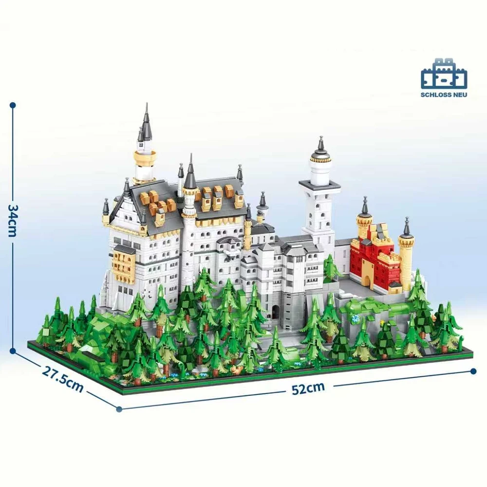 ชุดตัวต่อปราสาทหงส์ 5421 ชิ้น ชุดโมเดลสถาปัตยกรรมชื่อดังระดับโลก ของสะสม ของเล่นประกอบสำหรับผู้ใหญ่และเด็ก ของขวัญ