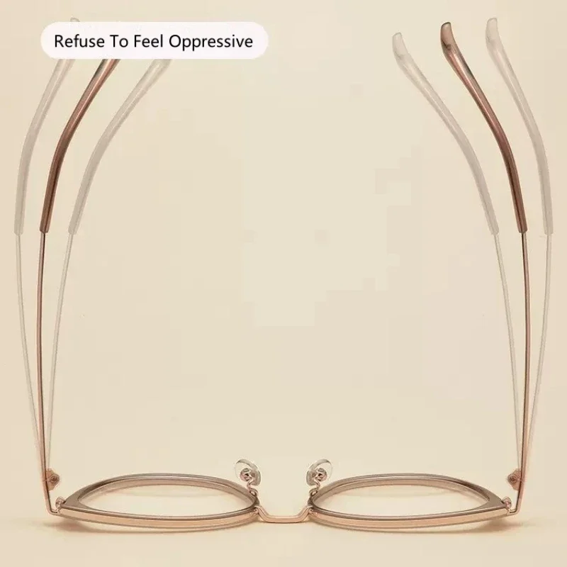 OLLYMURS New Trend Cat Eye Prescriptions Glasses Women Fashion Retro Blue Light Blocking Optical Violators Eyeglasses Frames