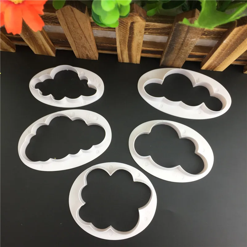 Sugar Biscuit Mold Cloud Shape Fondant Cutter ABS Plastic Baking Mould Cookie Mould Cake Decorating Tools Kitchen Bakeware