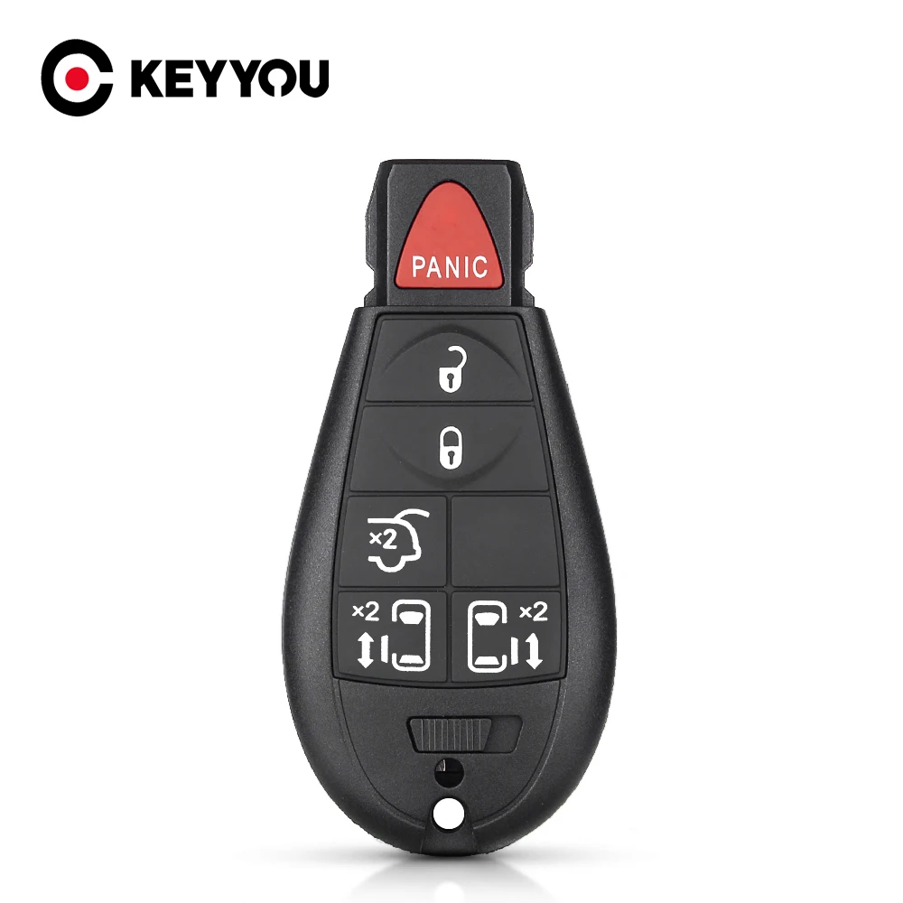 

KEYYOU Replace Key Shell Case For Chrysler 300C For Jeep Commende For Dodge Durango Ram Grand Caravan Cherokee