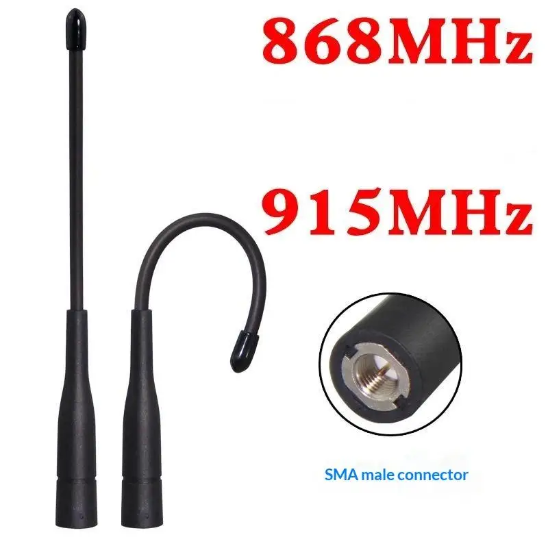 Antenne fouet à gain souple LORA/NB IoT 868MHz/915MHz pour transmission de données et vidéo, module radio, connecteur SMA mâle