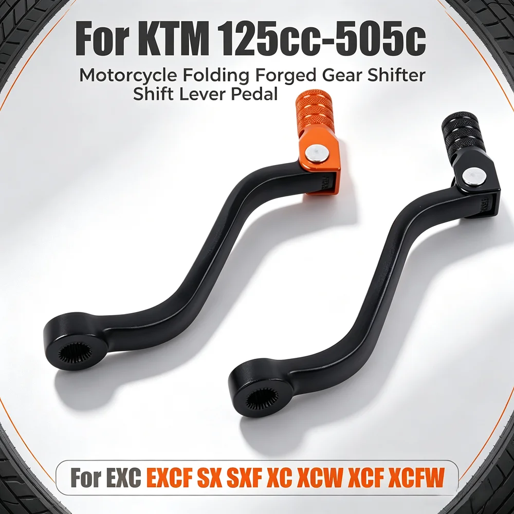 Motorcycle Folding Forged Gear Shifter Shift Lever Pedal For KTM EXC EXCF SX SXF XC XCW XCF XCFW 125 150 200 250 350 450 500 505