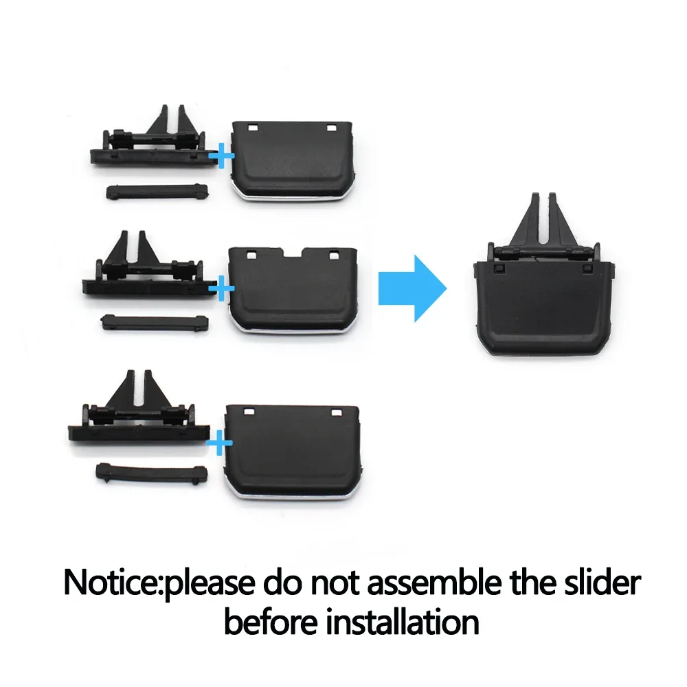 Front AC Vent Grille Air Outlet Tab Clip Paddle Adjust Repair Kit For VW Volkswagen Tiguan 2017 2018 2019 2020 2021 2022 3