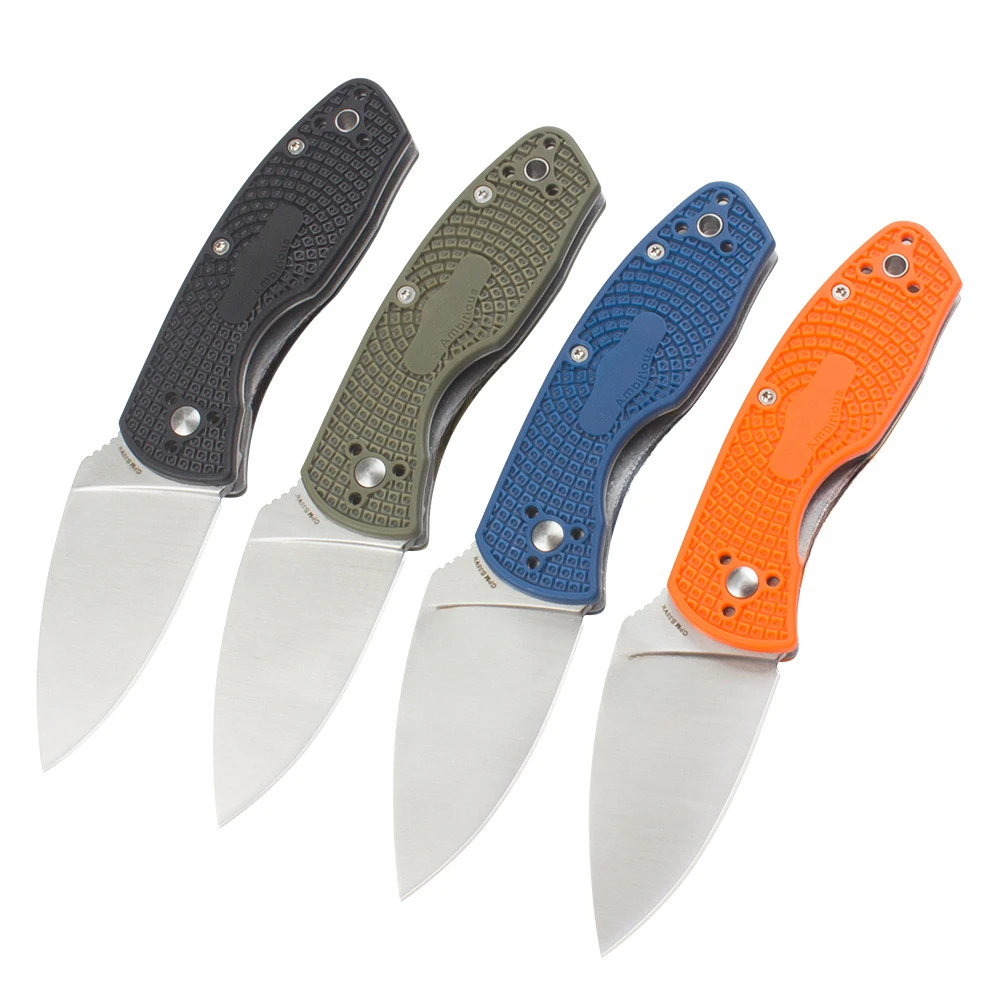 C148 High Hardness Outdoor Folding Knife CPMS35VN Blade Nylon Fibreglass with Pocket Clip Camping Survival Gift Knives for Men