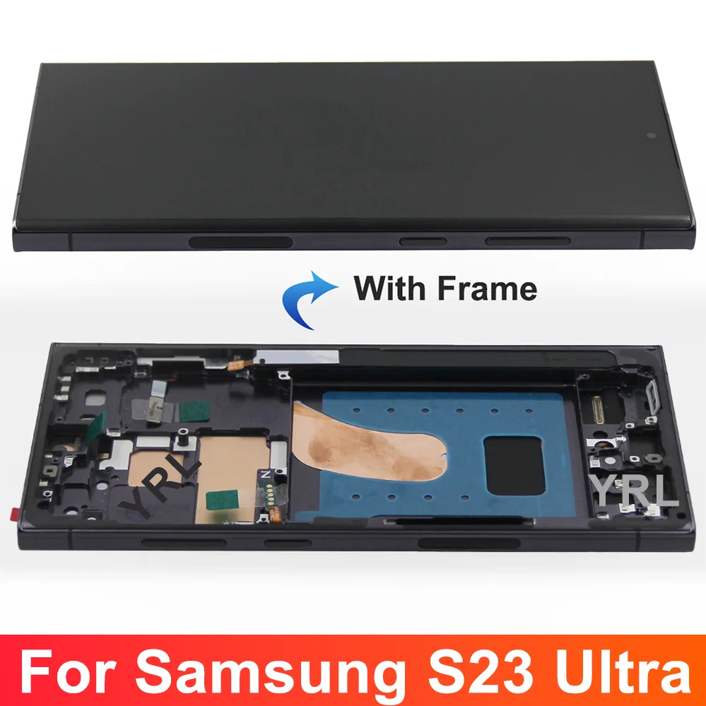 For AMOLED For Samsung S23 Ultra LCD Display Digital Touch Screen For Samsung S23 Ultra 5G Display G918 SM-S918B