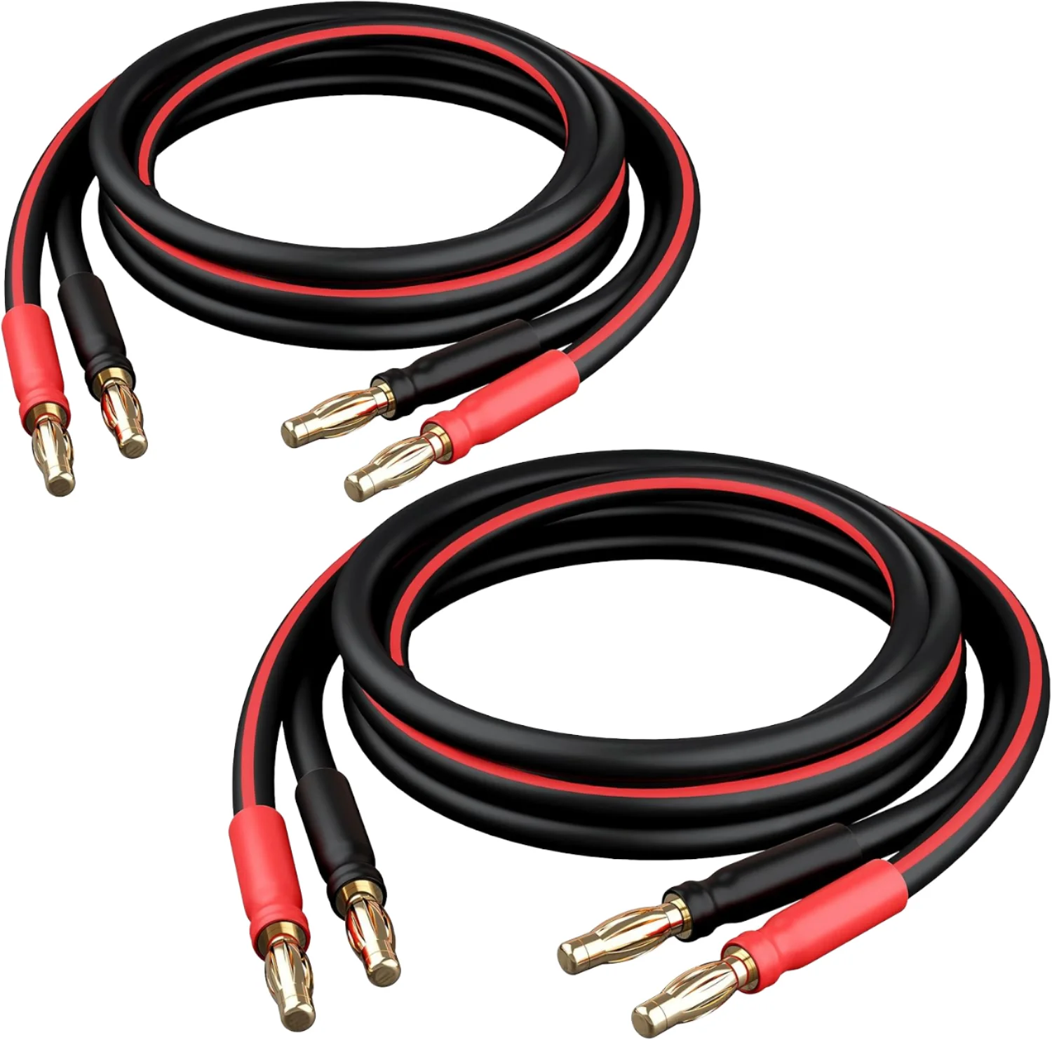 

Custom Length 1m 2m 5m 10m Dual Banana Plug Speaker Cable OFC HiFi Audio Cable with 24K Gold Plated Connectors