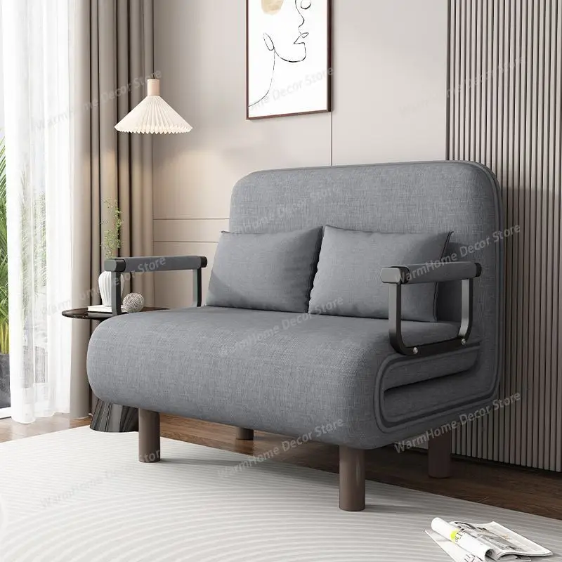 Canapé-lit pliant multifonctionnel en tissu pour salon, bureau, balcon, fauteuil inclinable et relaxant