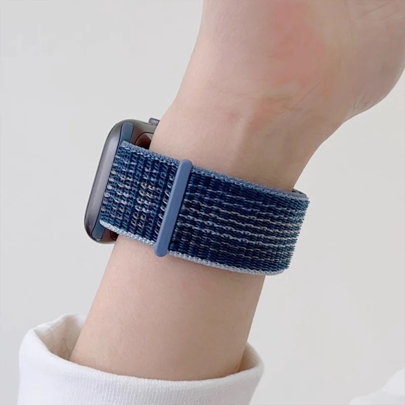 애플 워치 S11 10/9/8/7/6/SE 밴드용 나일론 루프 스트랩 42-46mm 40mm 44mm 45mm 41mm 스마트 벨트 팔찌 IWatch 울트라 49mm용