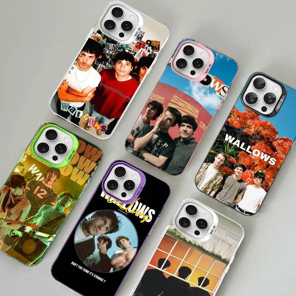 Indie Rock Wallows Band Phone Case For IPhone 17 16 15 14 13 12 11 Pro Max Plus Color Silver Cover