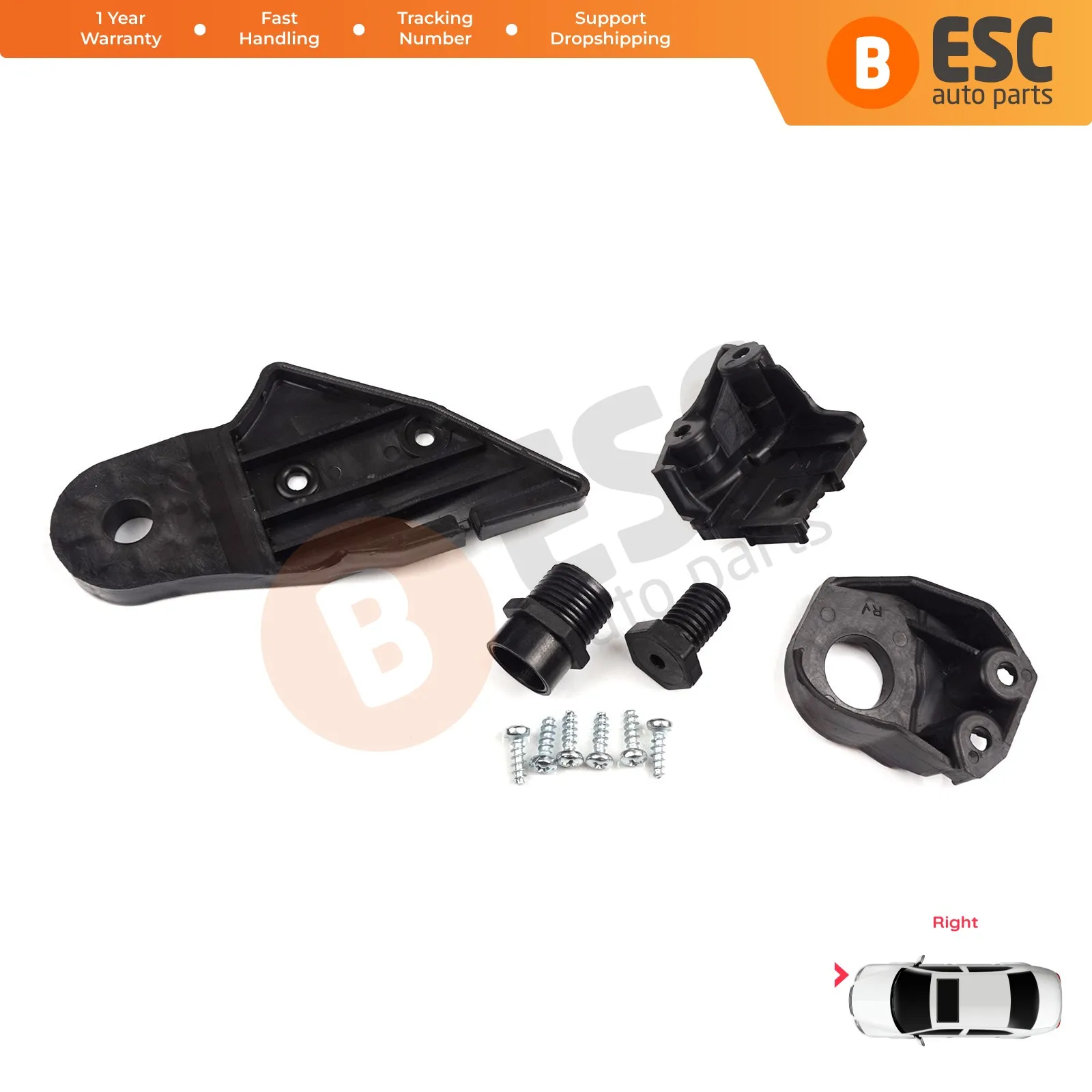 Suporte do farol Mount Repair Set Tab Suporte, lado direito para Mercedes C Class W204 S204 C204 2007-2014 CL203 A2048201214, EHL515