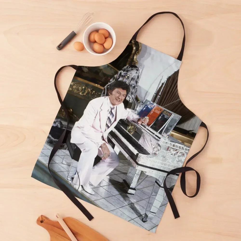 

LIBERACE with piano Apron innovative kitchen and home items Barista manicurist For Hairdresser Apron